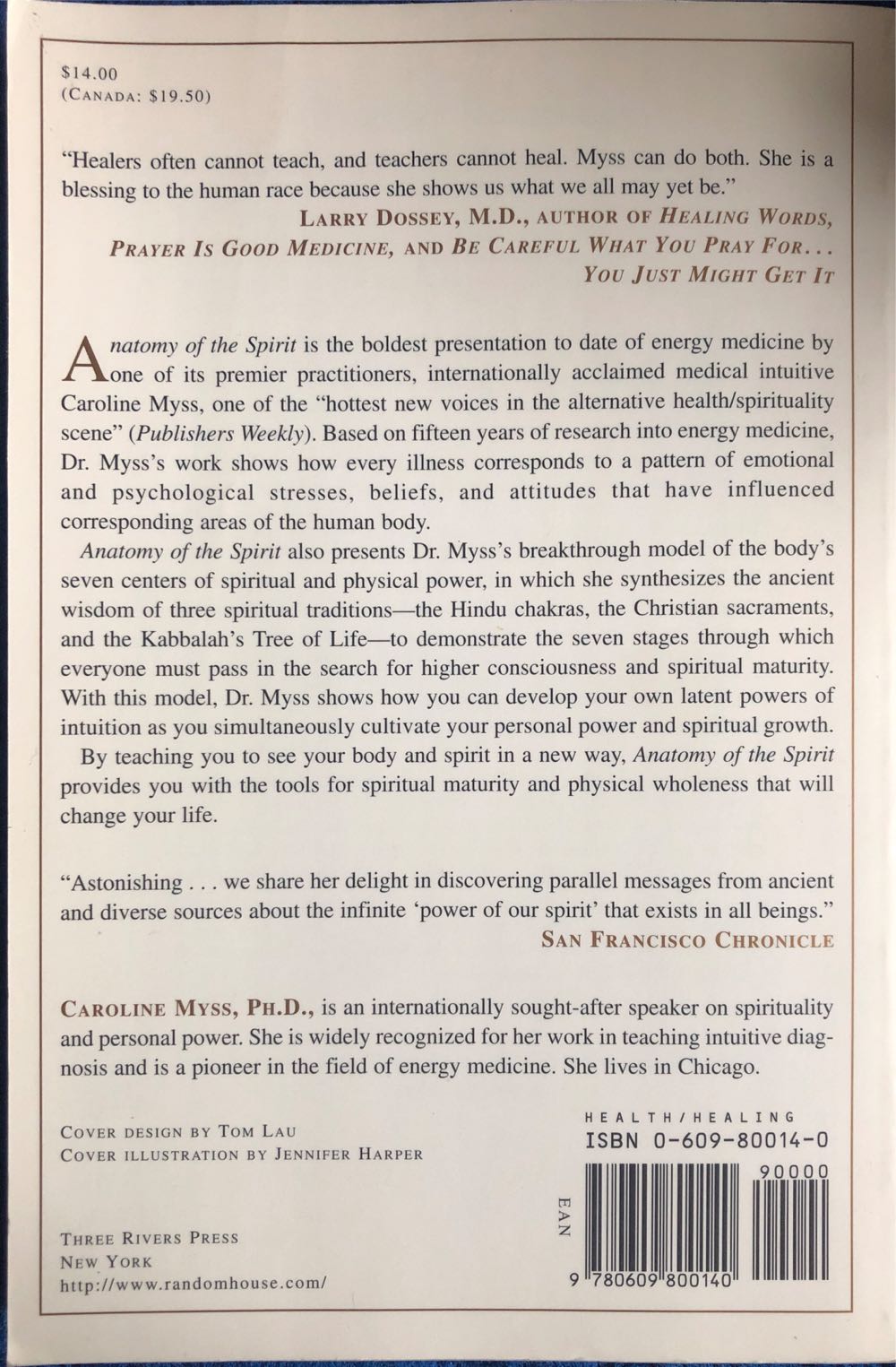 Anatomy of the Spirit - Caroline Myss (Three Rivers Press - Paperback) book collectible [Barcode 9780609800140] - Main Image 2