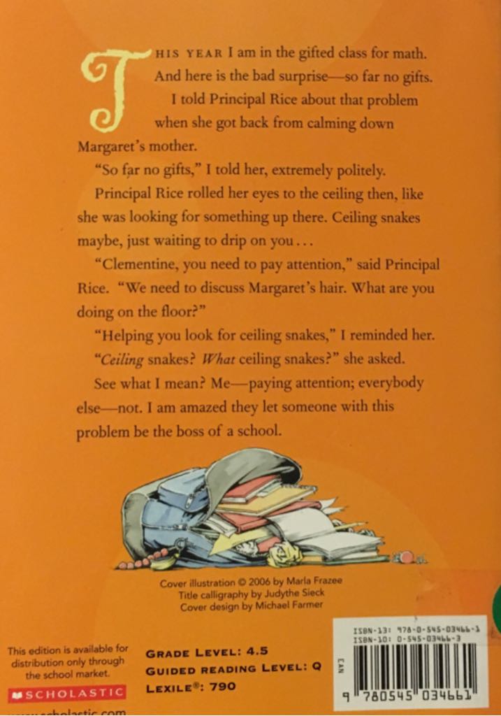 Clementine - Cherie Priest (Scholastic - Paperback) book collectible [Barcode 9780545034661] - Main Image 2