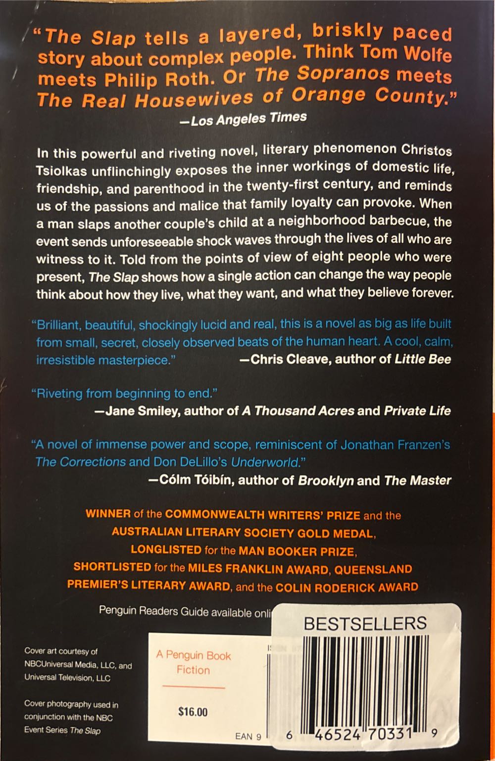 The Slap - Christos Tsiolkas (A Penguin Book - Trade Paperback) book collectible [Barcode 9780143128700] - Main Image 2