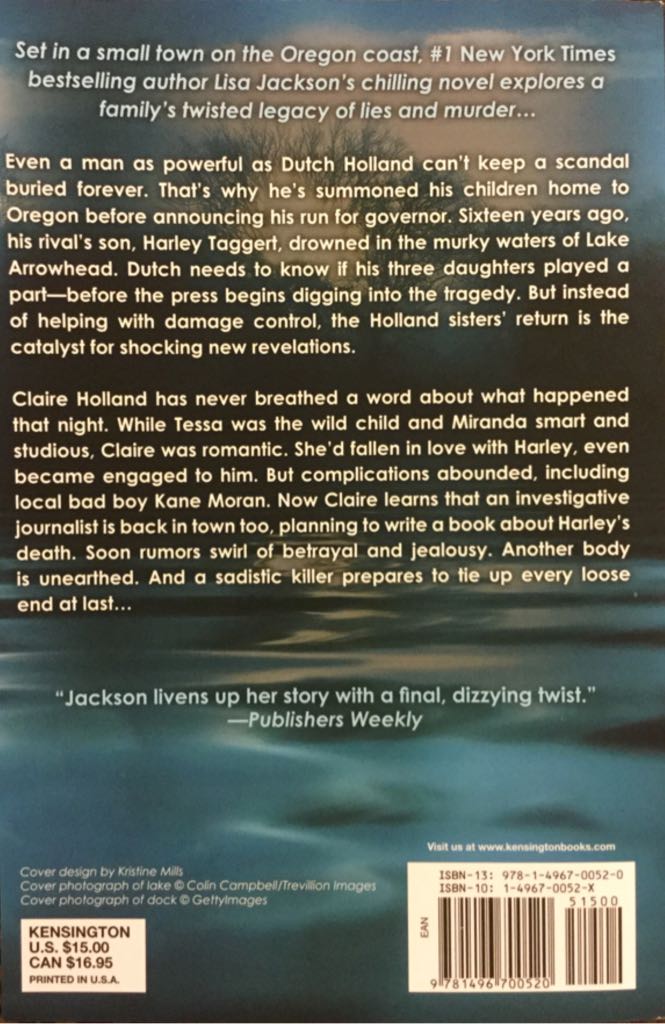 Whispers - Lisa Jackson (Kensington - Paperback) book collectible [Barcode 9781496700520] - Main Image 2