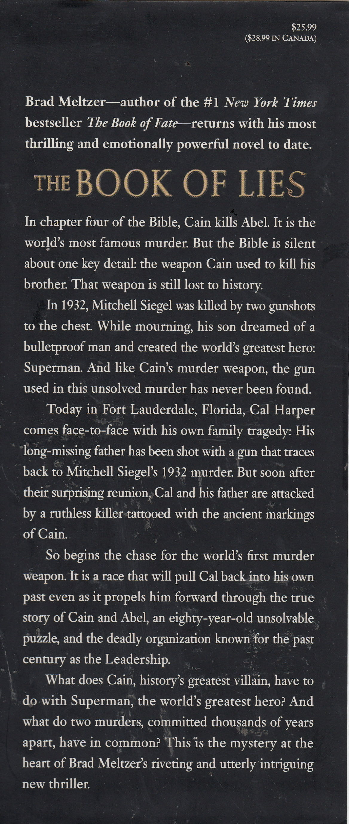 The Book of Lies - Brad Meltzer (Grand Central Publishing - Hardcover) book collectible [Barcode 9780446577885] - Main Image 3
