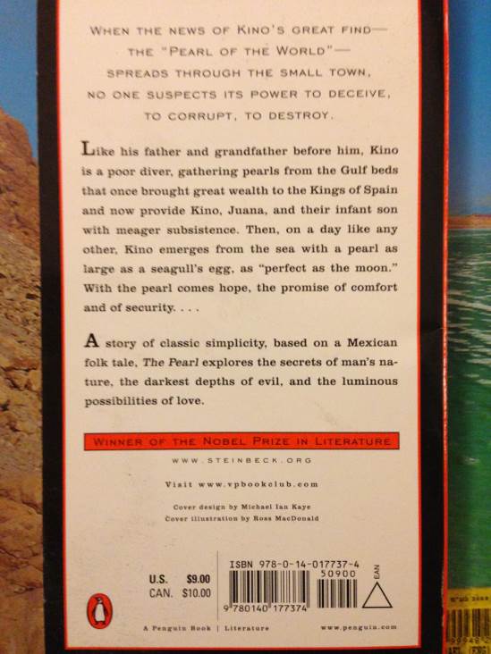 The Pearl - John Steinbeck (Penguin Books - Paperback) book collectible [Barcode 9780140177374] - Main Image 2