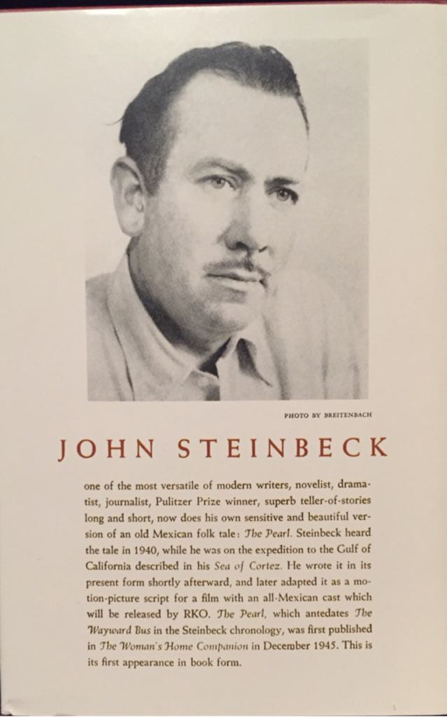 The Pearl - John Steinbeck (The Viking Press - Hardcover) book collectible [Barcode 9780670545759] - Main Image 2