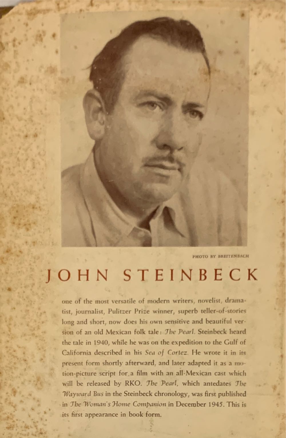 The Pearl - John Steinbeck (The Viking Press - Hardcover) book collectible [Barcode 9780670545759] - Main Image 4