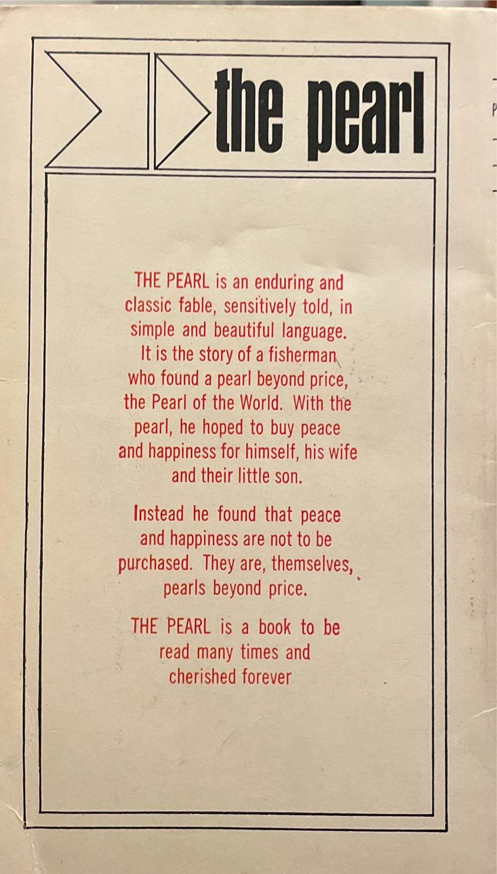 The Pearl - John Steinbeck (Bantam Books - Paperback) book collectible - Main Image 2