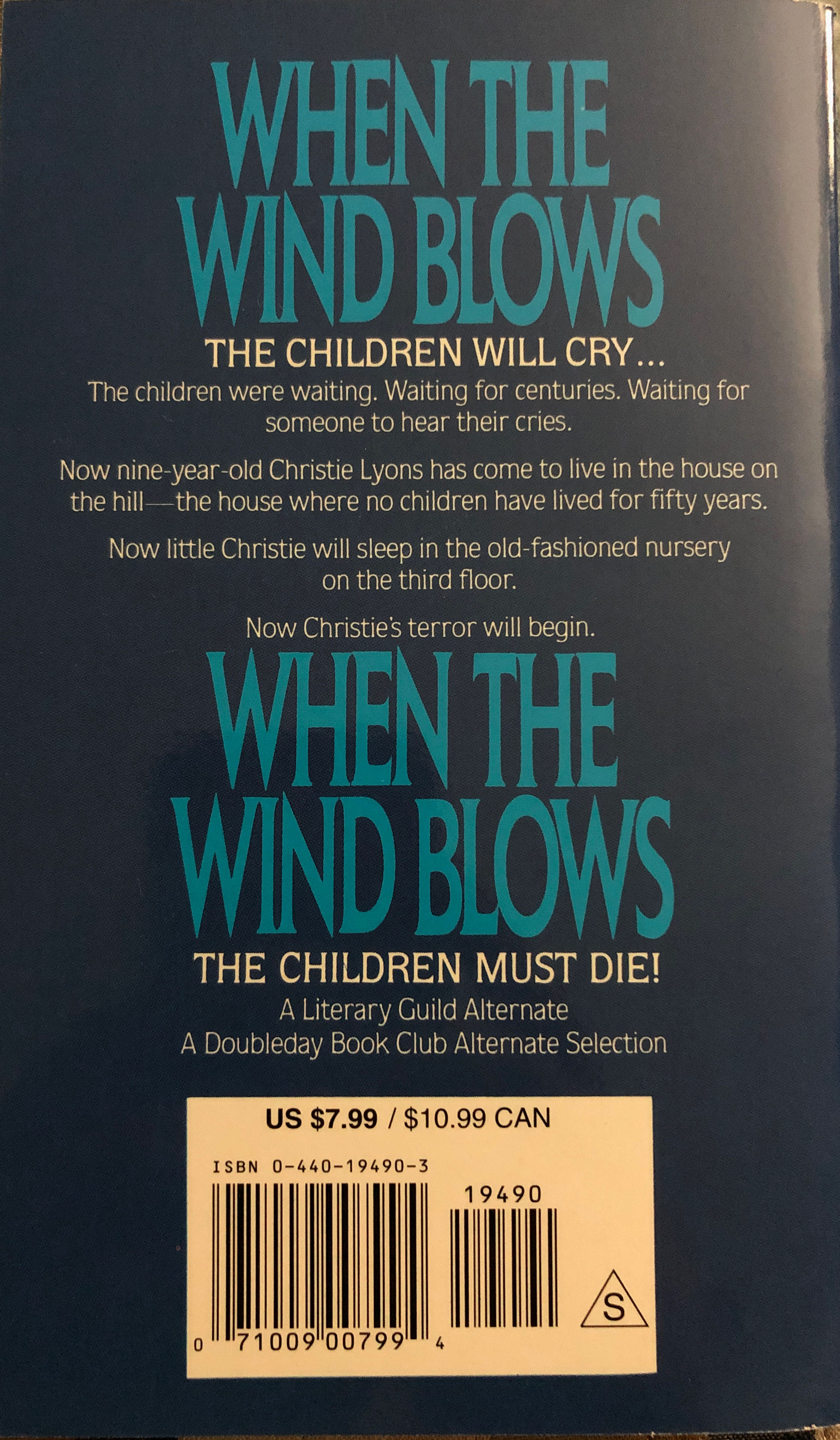When the Wind Blows - John Saul (Dell - Paperback) book collectible [Barcode 9780440194903] - Main Image 2