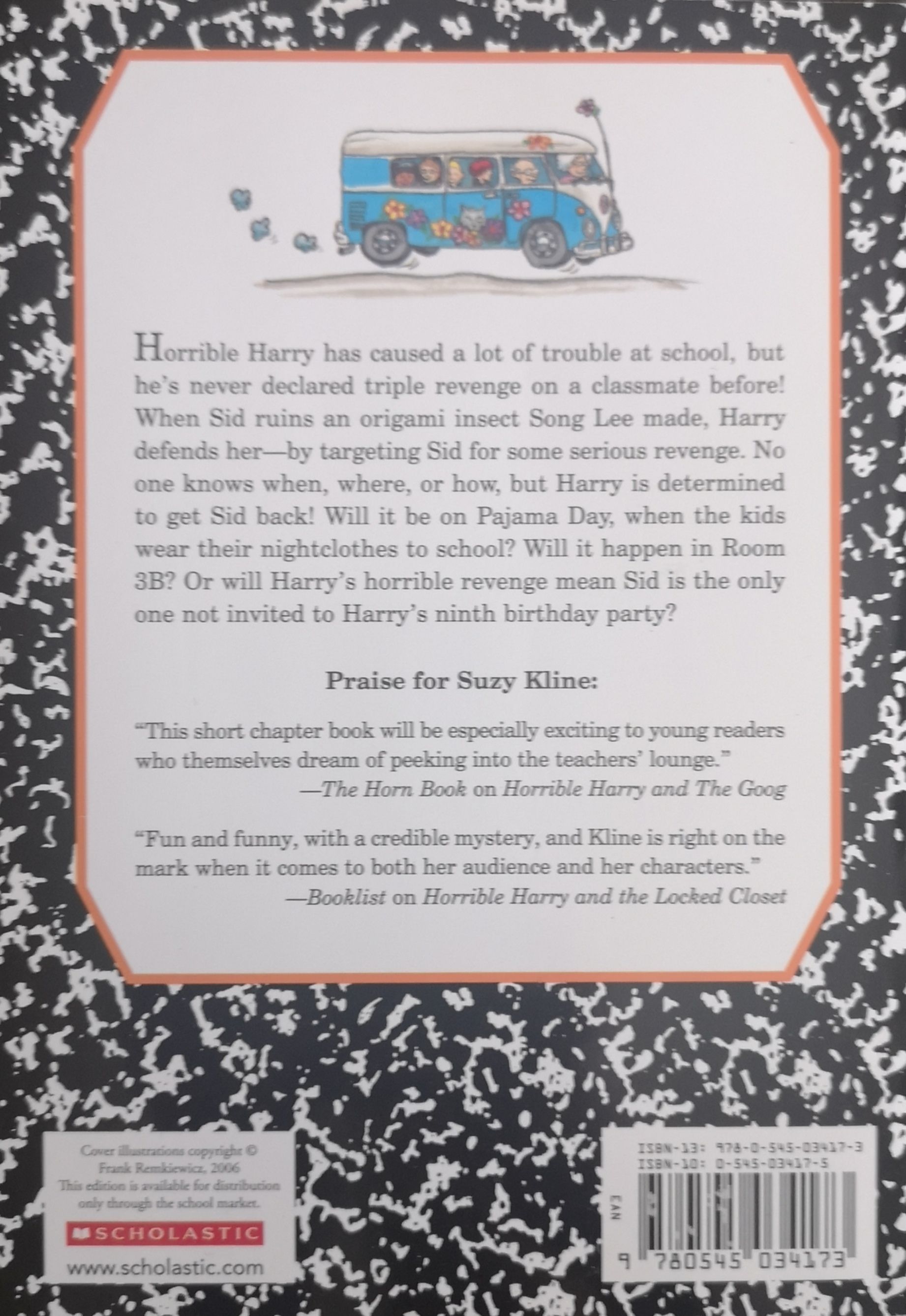 Horrible Harry and the Triple Revenge - Suzy Kline (Scholastic - Paperback) book collectible [Barcode 9780545034173] - Main Image 2