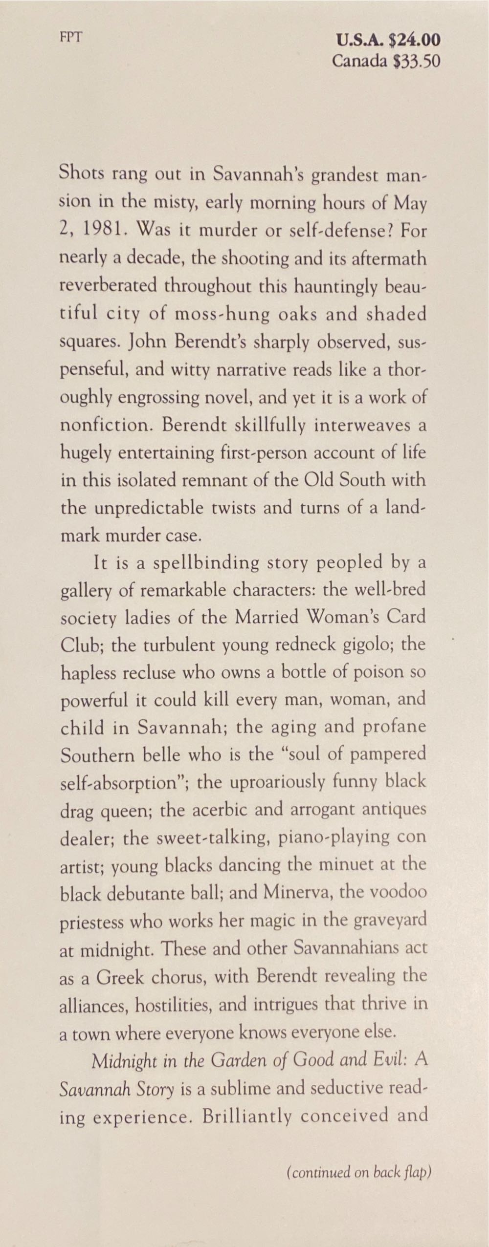 Midnight in the Garden of Good and Evil - John Berendt (Random House - Hardcover) book collectible [Barcode 9780679429227] - Main Image 3