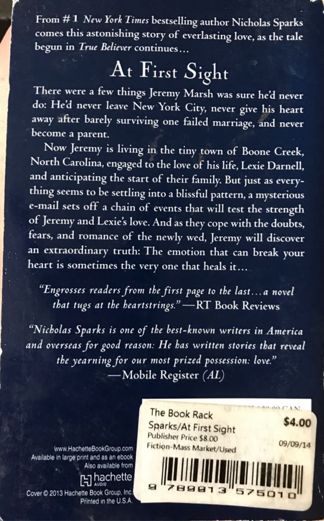 At First Sight  book collectible - Main Image 2