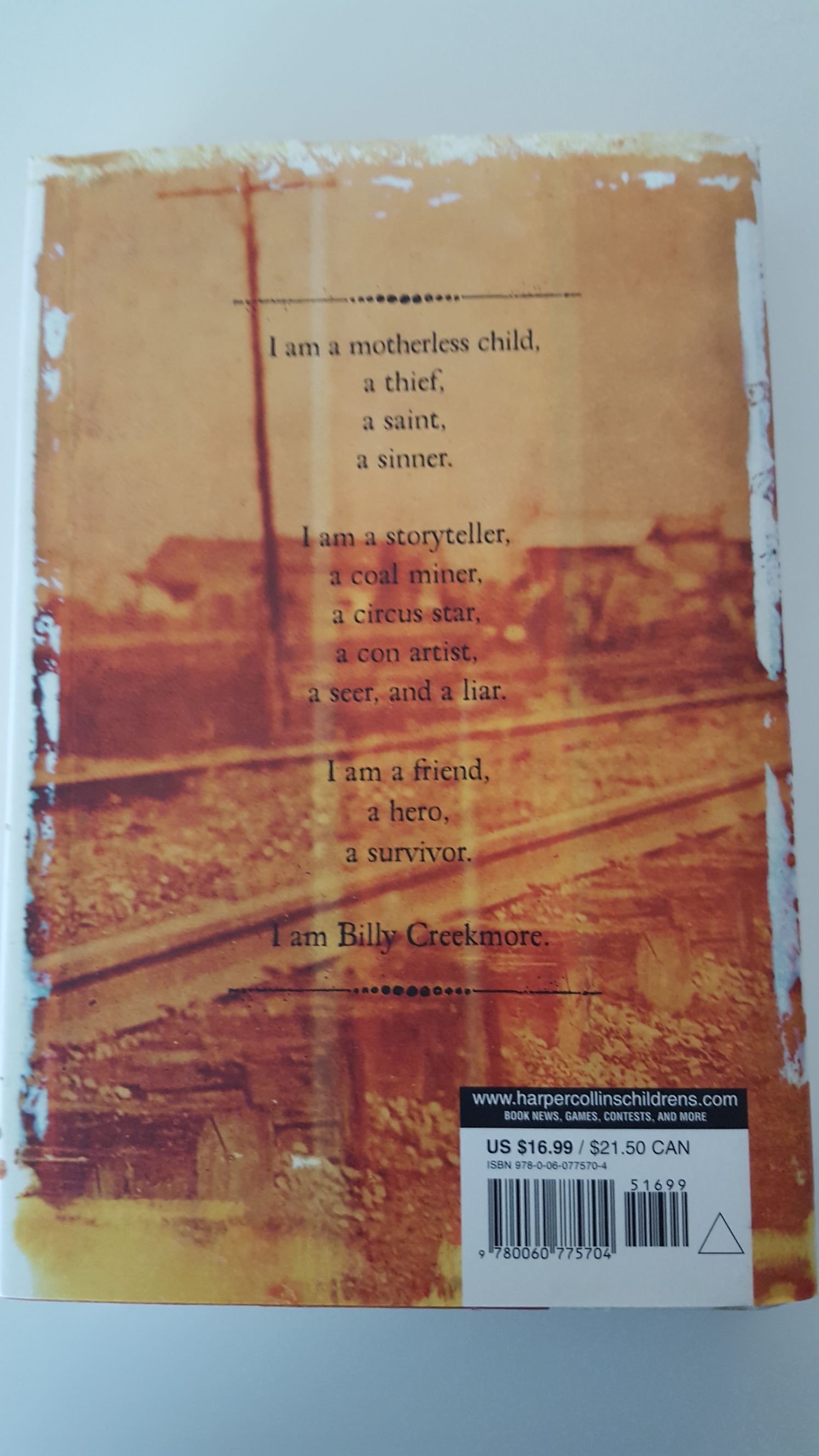 Billy Creekmore - Tracey Porter (Harper Collins) book collectible [Barcode 9780060775704] - Main Image 2