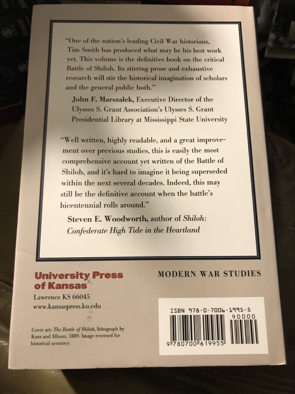 Shiloh: Conquer or Perish - Timothy B Smith (University Press Of Kansas - Hardcover) book collectible [Barcode 9780700619955] - Main Image 2