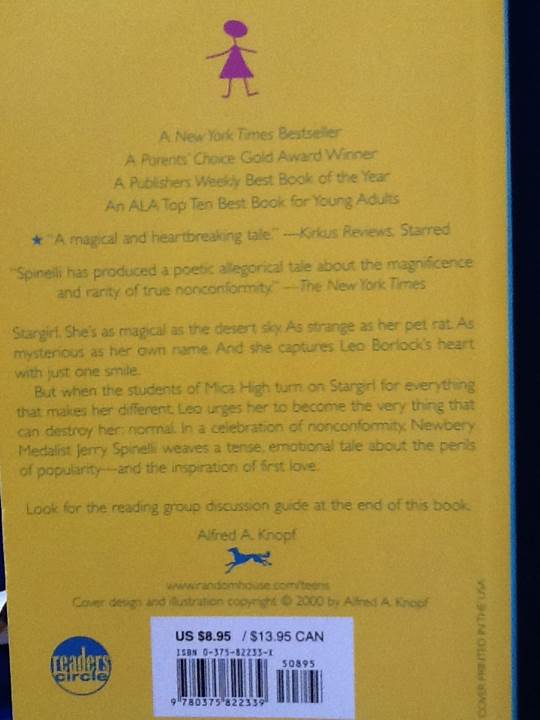 Stargirl - Jerry Spinelli (Ember - Paperback) book collectible [Barcode 9780375822339] - Main Image 2