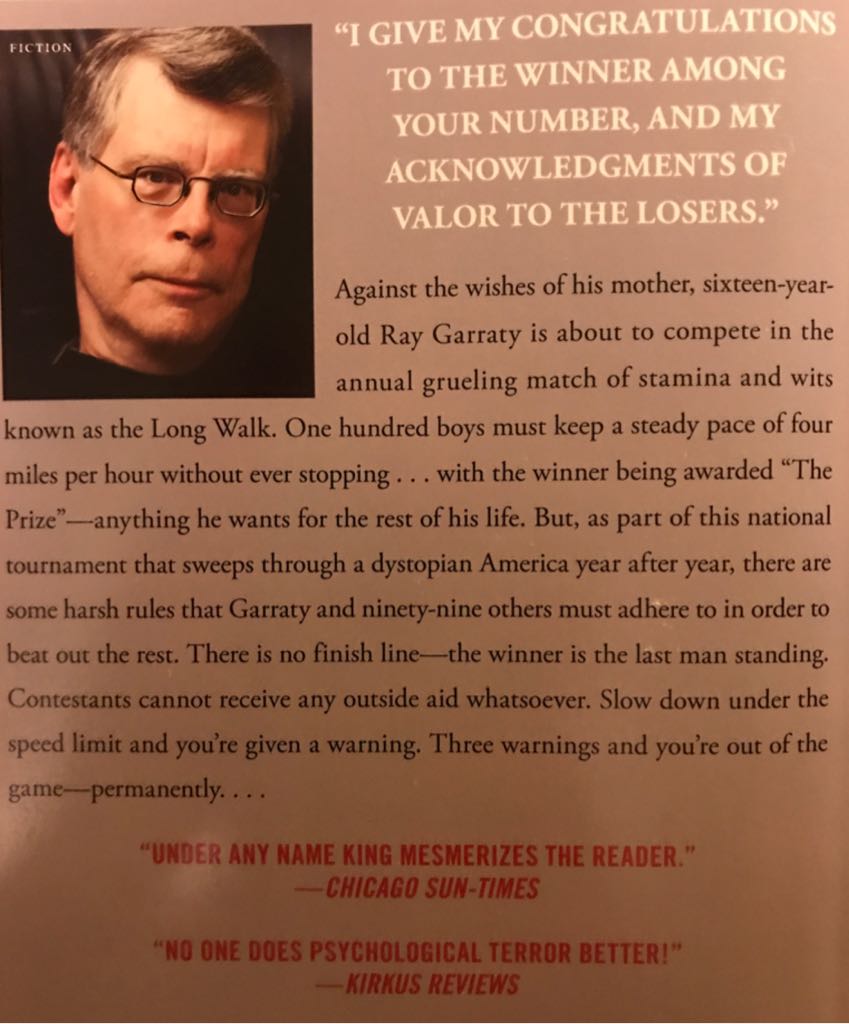 The Long Walk - Stephen King (Gallery - Trade Paperback) book collectible [Barcode 9781501144264] - Main Image 2