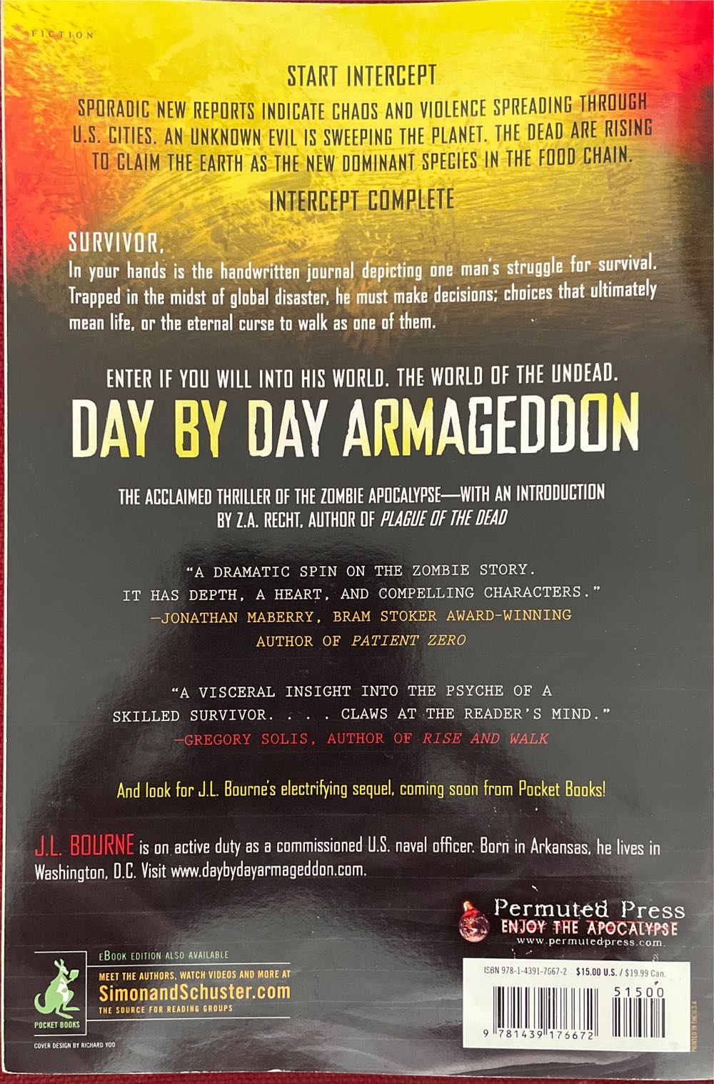 Day By Day Armageddon - J.L. Bourne (Permuted Press - Paperback) book collectible [Barcode 9781439176672] - Main Image 2