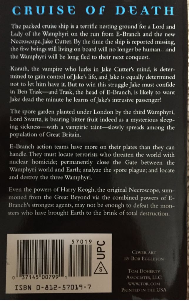 N4:EB3: Avengers - Brian Lumley (Tor Books - Paperback) book collectible [Barcode 9780812570199] - Main Image 2