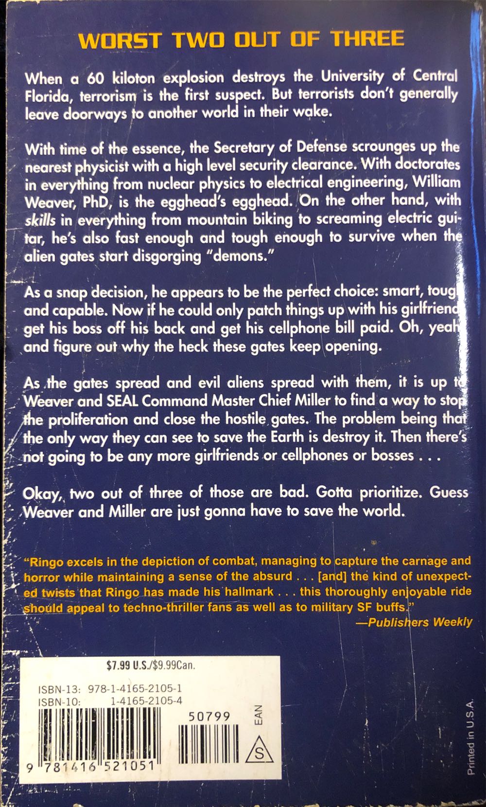 Into The Looking Glass - John Ringo (Baen - Paperback) book collectible [Barcode 9781416521051] - Main Image 2