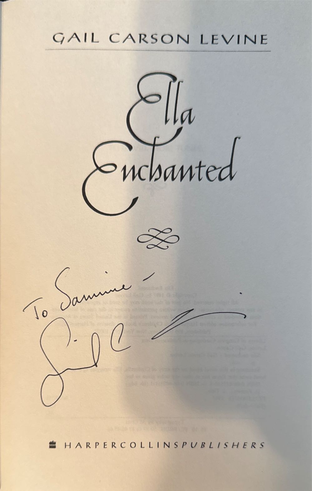 Ella Enchanted - Gail Carson Levine (HarperCollins Publishers - Paperback) book collectible [Barcode 9780060275105] - Main Image 3
