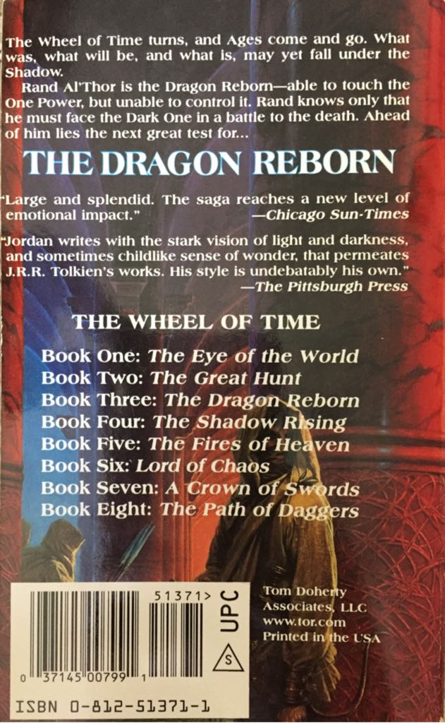 WT3: The Dragon Reborn - Robert Jordan (Tor Fantasy - Paperback) book collectible [Barcode 9780812513714] - Main Image 2