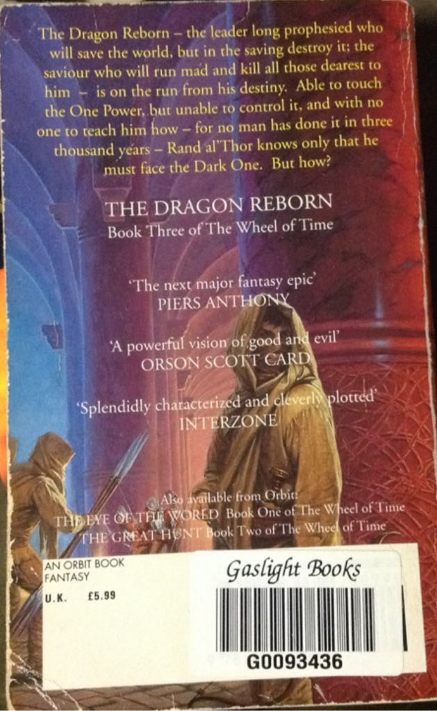 The Dragon Reborn - Robert Jordan (Orbit - Paperback) book collectible [Barcode 9781857230659] - Main Image 2