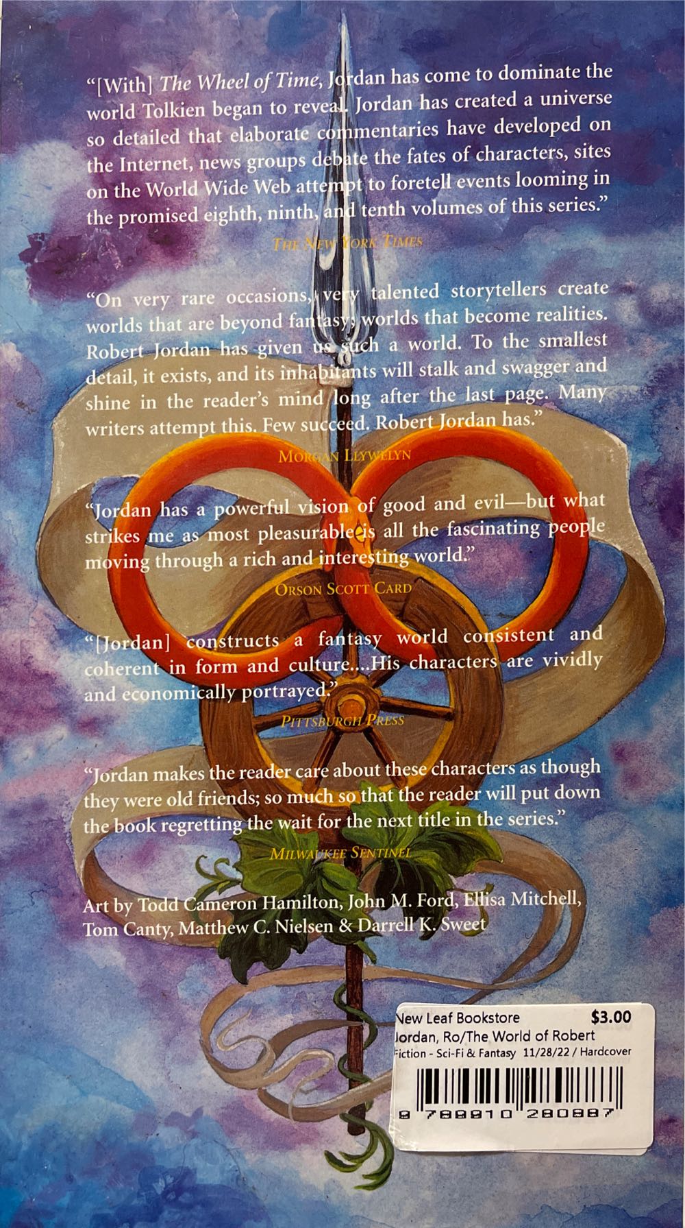 The World of Robert Jordans The Wheel of Time - Robert Jordan (Tor Books - Hardcover) book collectible [Barcode 9780312862190] - Main Image 2