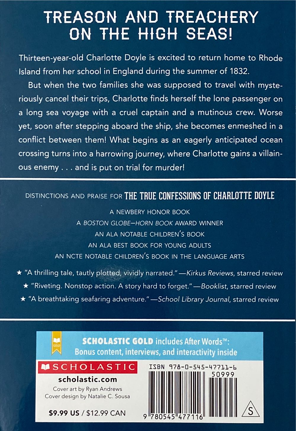 The True Confessions of Charlotte Doyle - Avi (Scholastic Paperbacks - Paperback) book collectible [Barcode 9780545477116] - Main Image 2