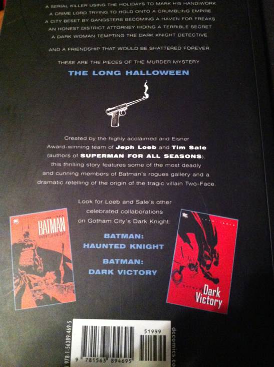 Batman: the Long Halloween - Bob Kane (DC Comics - Trade Paperback) book collectible [Barcode 9781563894695] - Main Image 2