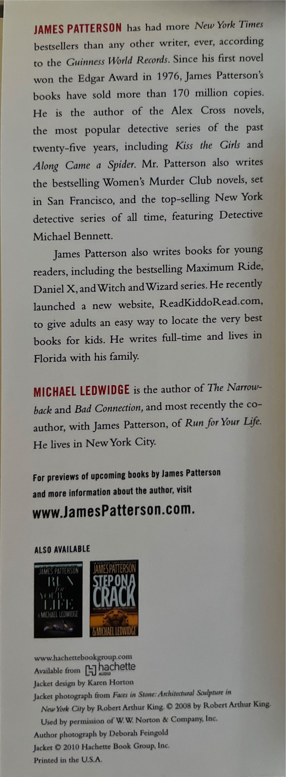 Worst Case - James Patterson (Little, Brown and Company - Hardcover) book collectible [Barcode 9780316036221] - Main Image 4