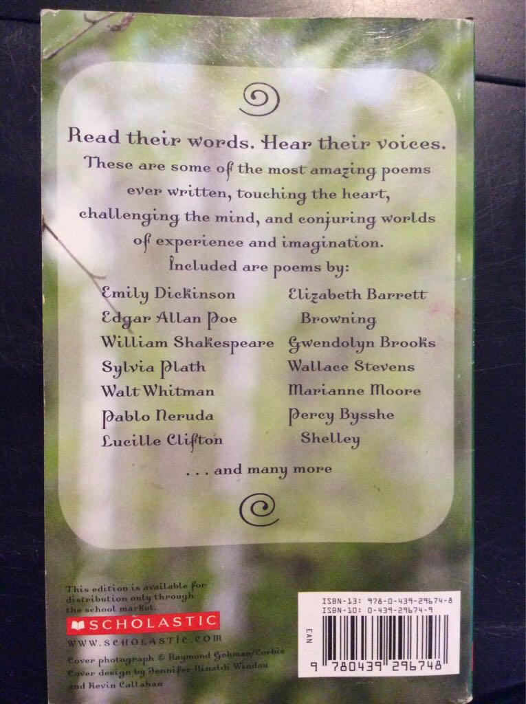 The Best Poems Ever - Scholastic (Scholastic - Paperback) book collectible [Barcode 9780439296748] - Main Image 2