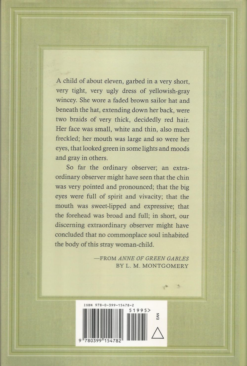 Anne Of Green Gables - L.M Montgomery (Grosset & Dunlap - Hardcover) book collectible [Barcode 9780399154782] - Main Image 2