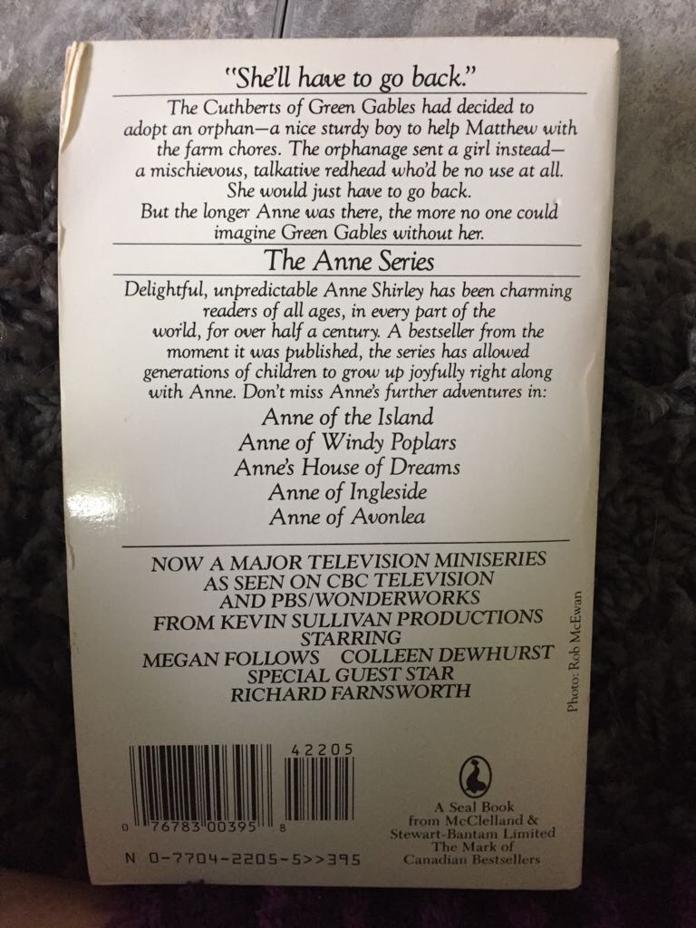 Anne of Green Gables - L. M. Montgomery (Seal Books - Paperback) book collectible [Barcode 9780770422059] - Main Image 2