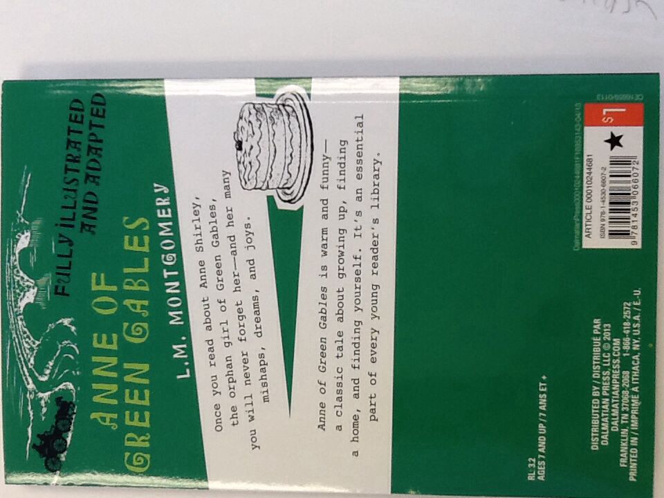 Anne Of Green Gables  book collectible [Barcode 9781453066072] - Main Image 2