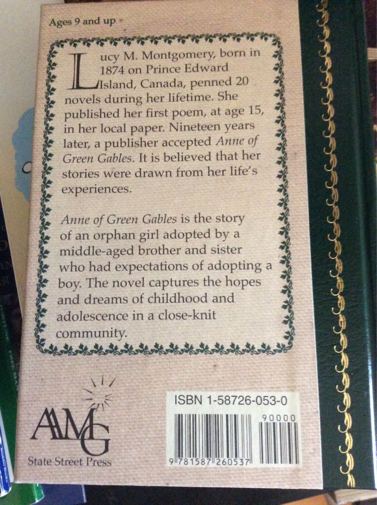Anne Of Green Gables - L M Montgomery (Hardcover) book collectible [Barcode 9781587260537] - Main Image 2