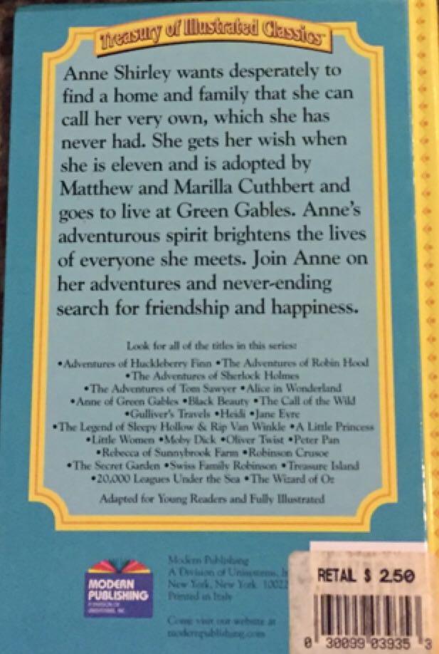 Anne Of Green Gables  book collectible - Main Image 2