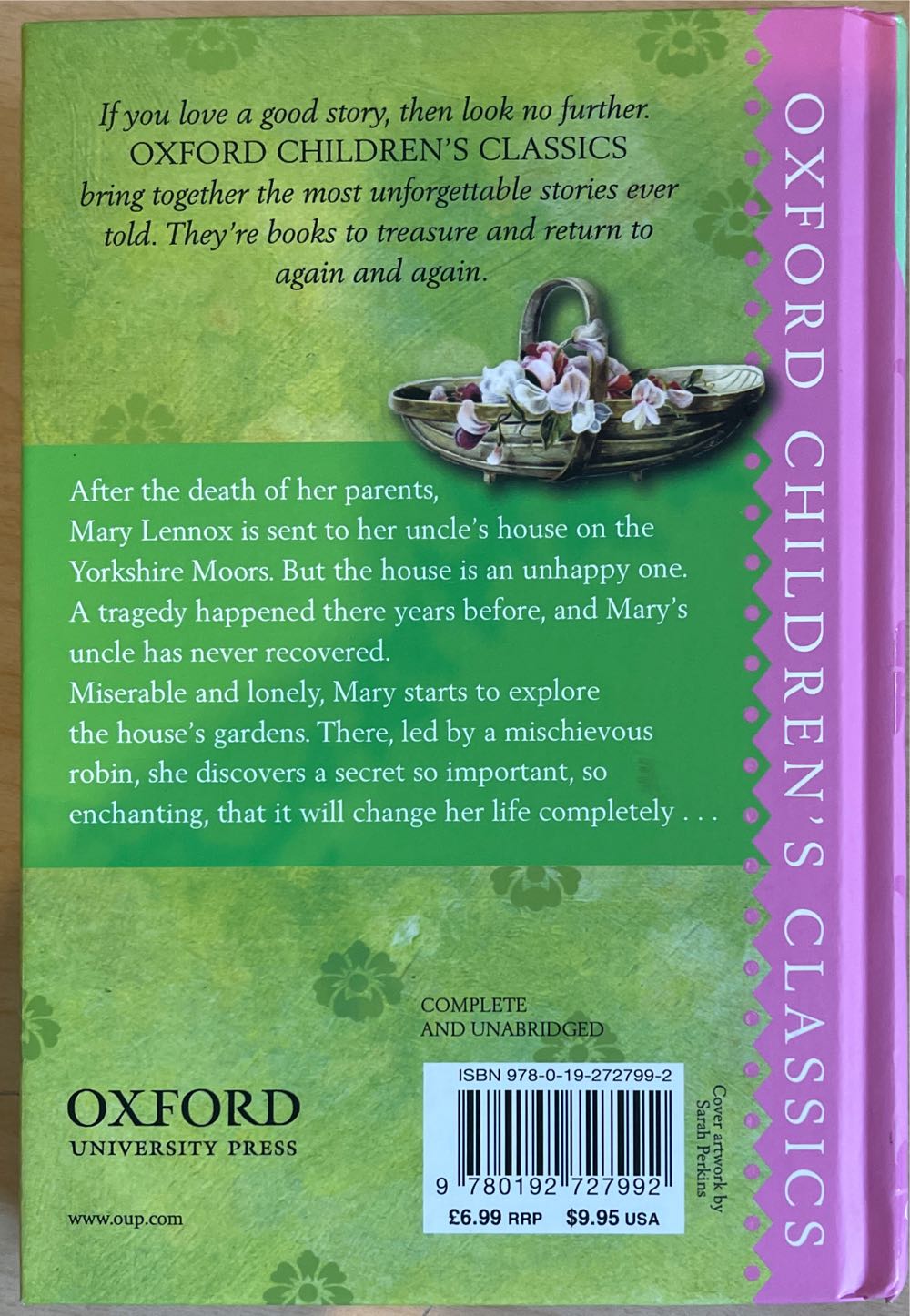 The Secret Garden - Frances Hodgson Burnett (Oxford Children’s Classics - Hardcover) book collectible [Barcode 9780192727992] - Main Image 2