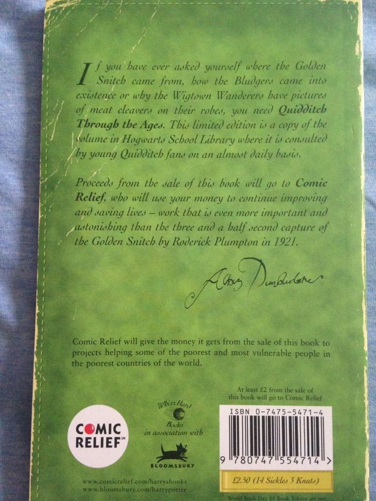 Quidditch Through The Ages - J.K. Rowling (Egully.com - Paperback) book collectible [Barcode 9780747554714] - Main Image 2