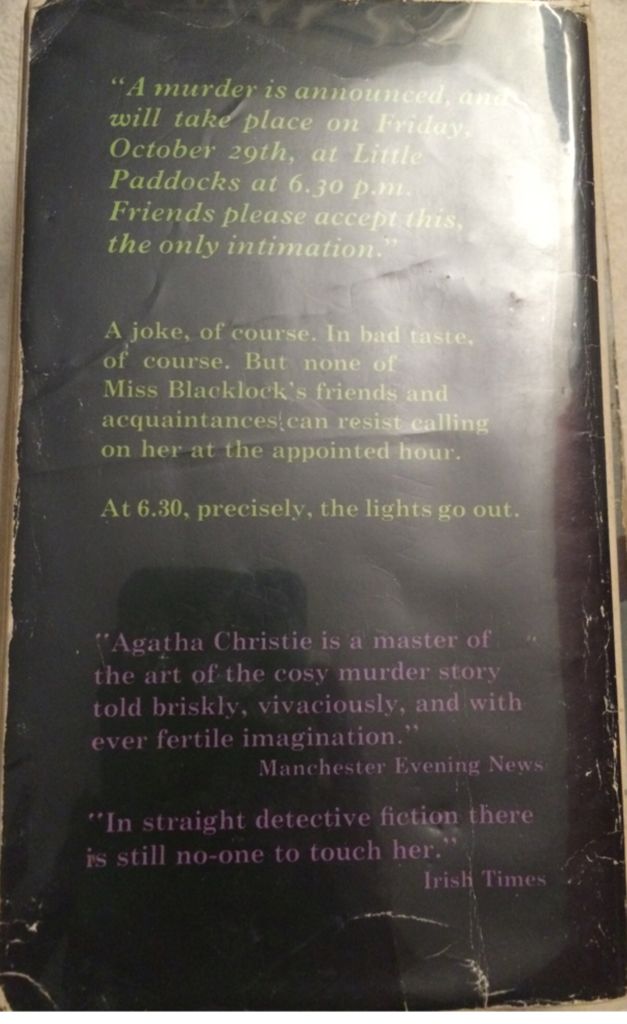 Murder Is Announced, A - Agatha Christie (Fontana Collins - Paperback) book collectible - Main Image 2