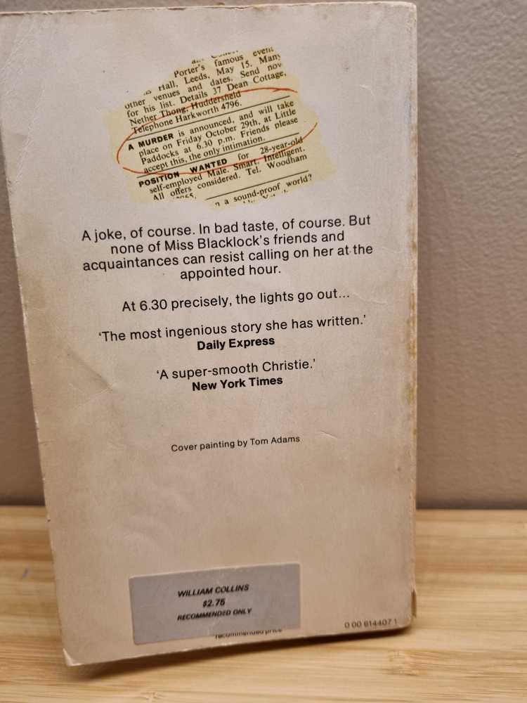 A Murder Is Announced - Agatha Christie (Pocket Books - Paperback) book collectible - Main Image 2