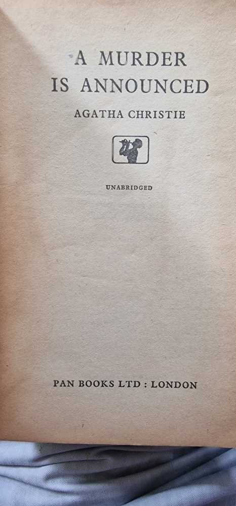 A Murder Is Announced - Agatha Christie (Pan Books Ltd - Paperback) book collectible - Main Image 2