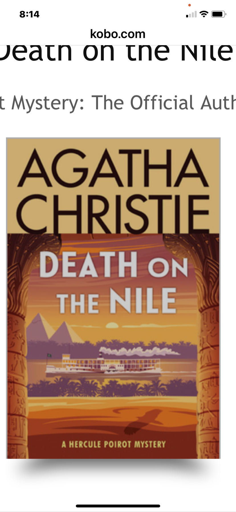 Death on the Nile - Agatha Christie (Collins Fontana - eBook) book collectible [Barcode 9780006153566] - Main Image 3