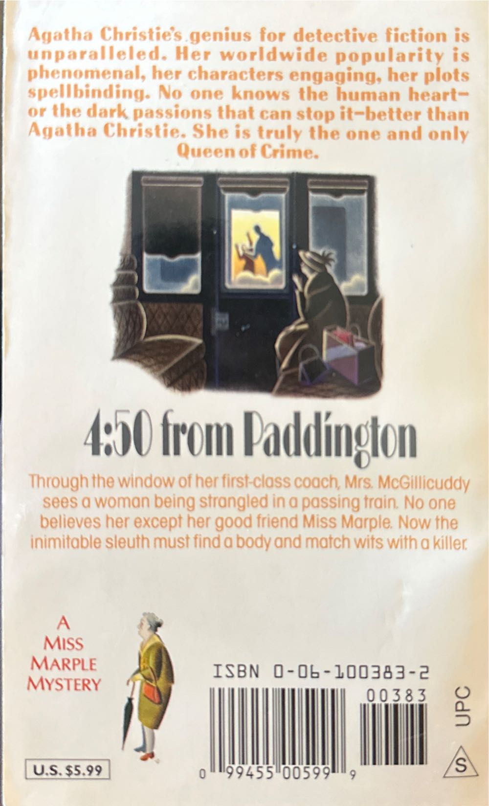 4:50 from Paddington - Agatha Christie (HarperCollins Publishers - Paperback) book collectible [Barcode 9780061003837] - Main Image 2