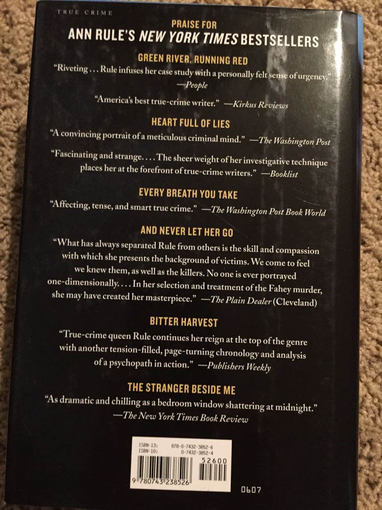 Too Late to Say Goodbye: A True Story of Murder and Betrayal - Ann Rule (Free Press - Hardcover) book collectible [Barcode 9780743238526] - Main Image 2