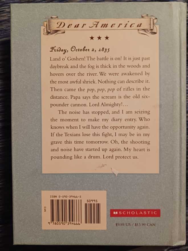 DA ALAMO DIARY OF - Penguin Adult HC/TR (Penguin Adult Hc/Tr - Paperback) book collectible [Barcode 9780590394666] - Main Image 2
