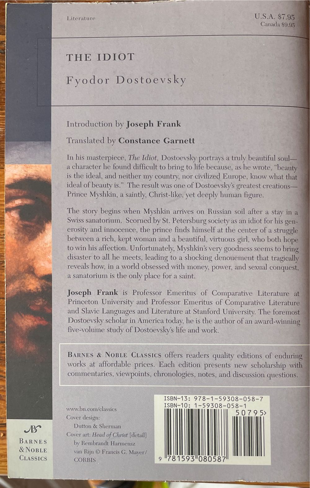 Idiot, The - Fyodor Dostoevsky (Barnes - Paperback) book collectible [Barcode 9781593080587] - Main Image 2