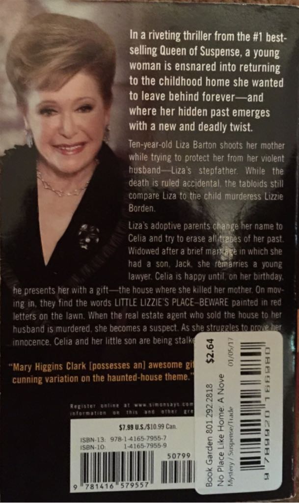 No Place Like Home - Mary Higgins Clark (Pocket Books - Paperback) book collectible [Barcode 9781416579557] - Main Image 2