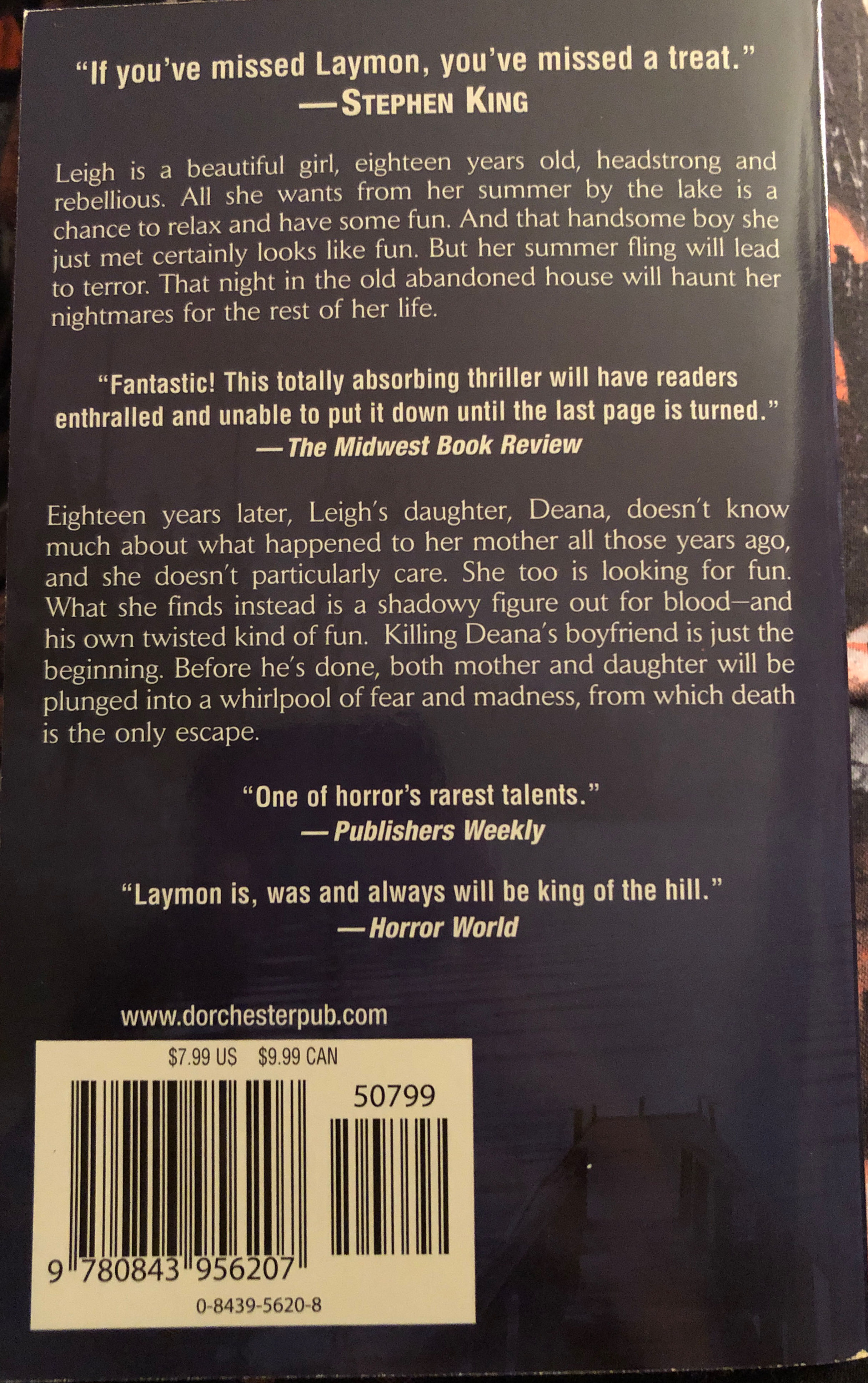 The Lake - Richard Laymon (Leisure Fiction - Paperback) book collectible [Barcode 9780843956207] - Main Image 2