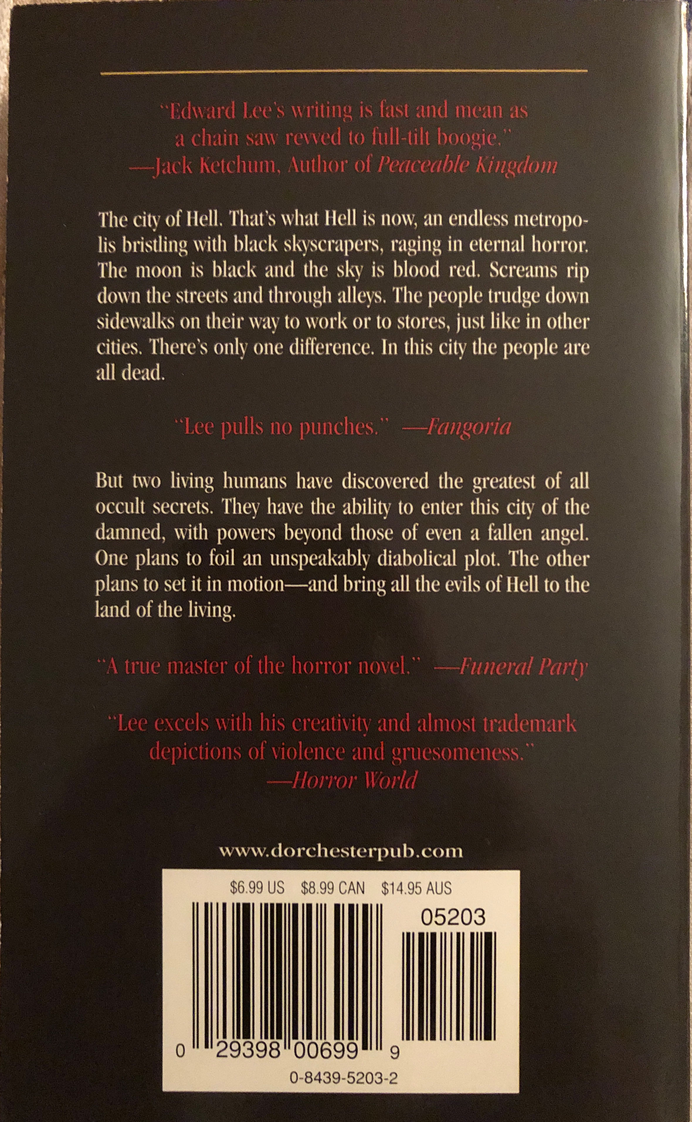 Infernal Angel - Edward Lee (Leisure Horror - Paperback) book collectible [Barcode 9780843952032] - Main Image 2