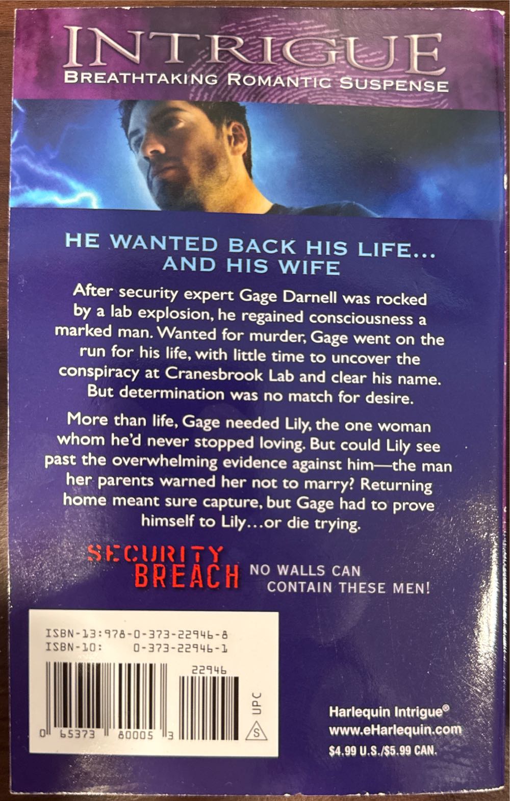 Chain Reaction - Rebecca York (Harlequin Books - Paperback) book collectible [Barcode 9780373229468] - Main Image 2