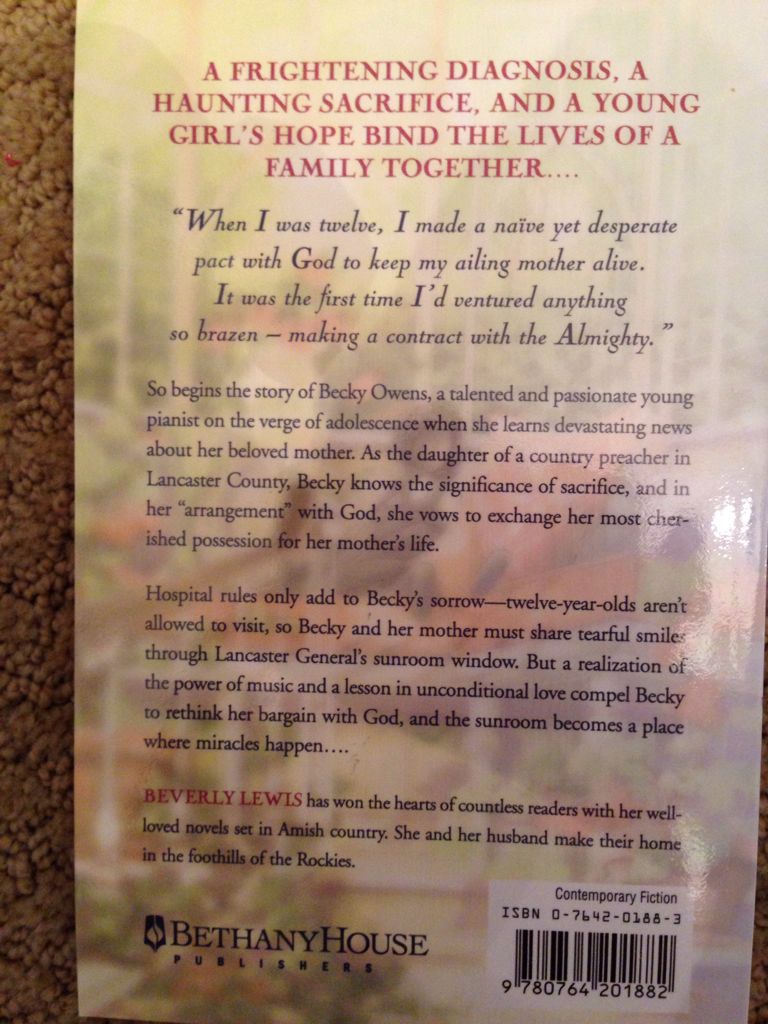 The Sunroom - Beverly Lewis (Baker Books) book collectible [Barcode 9780764201882] - Main Image 2