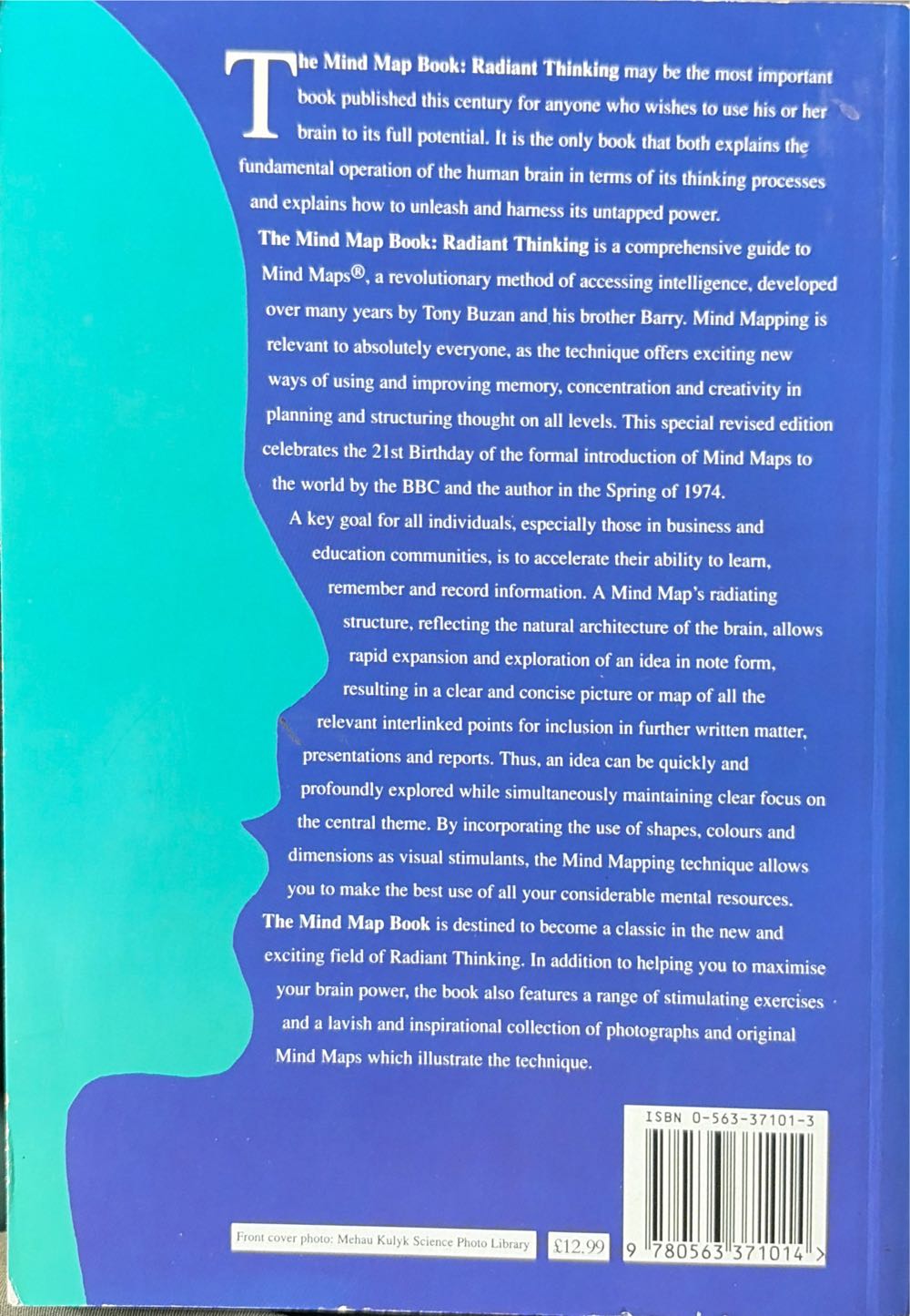 The Mindmap Book - Tony Buzan (BBC Books - Paperback) book collectible [Barcode 9780563371014] - Main Image 2