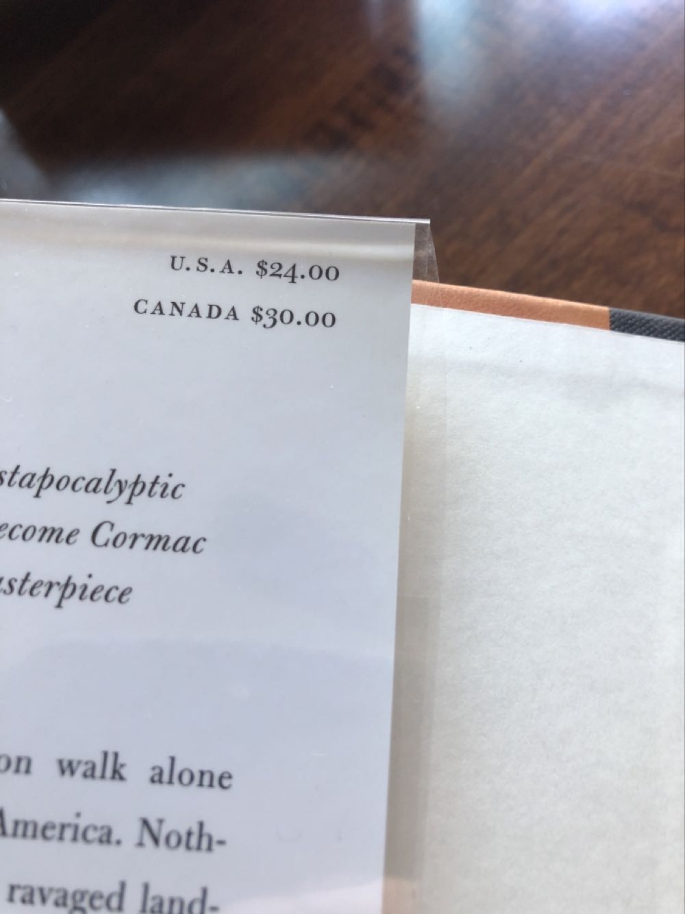 The Road - Cormac McCarthy (Knopf - Hardcover) book collectible [Barcode 9780307265432] - Main Image 2